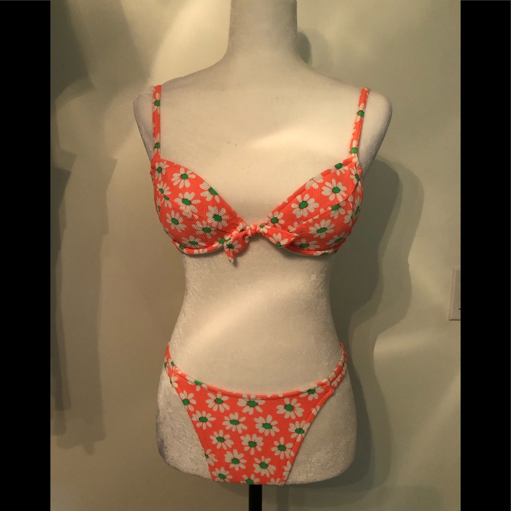 I love this bright colored bikini!
